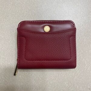 Mini Burgundy Coin and Card Wallet